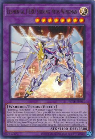 Elemental HERO Shining Neos Wingman POTE-EN041 YuGiOh Power Of The Elements