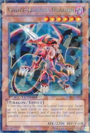 White-Horned Dragon DT07-EN009 YuGiOh Duel Terminal 7