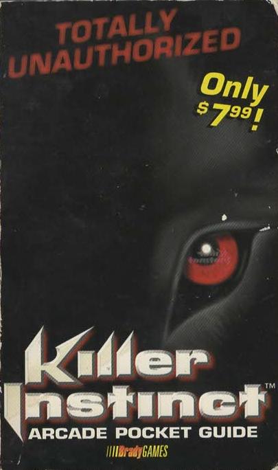 Killer Instinct Arcade Pocket Guide Strategy Guide