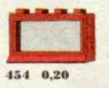 1 x 4 x 2 Window #454 LEGO Classic