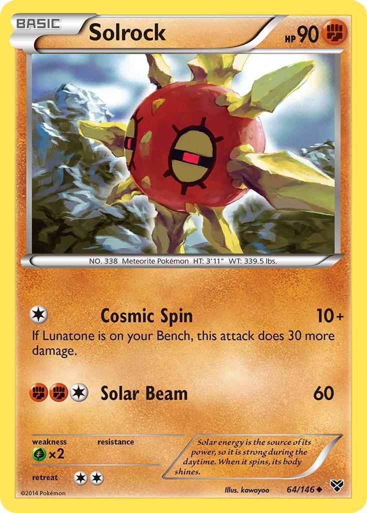 Solrock #64 Pokemon XY