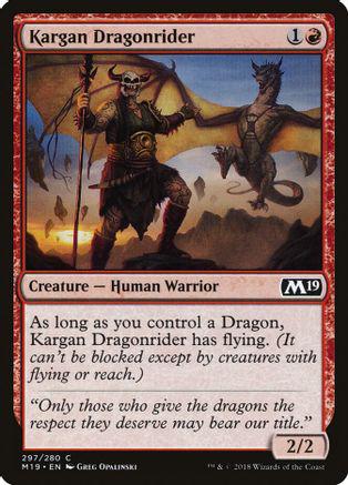 Kargan Dragonrider #297 Magic Core Set 2019