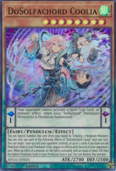 DoSolfachord Coolia ANGU-EN021 YuGiOh Ancient Guardians