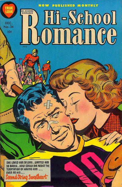 Hi-School Romance #34 (1954) Comic Books Hi-School Romance
