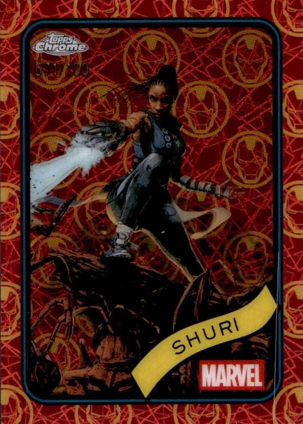 Shuri Iron Man Red & Gold Lazer Refractor