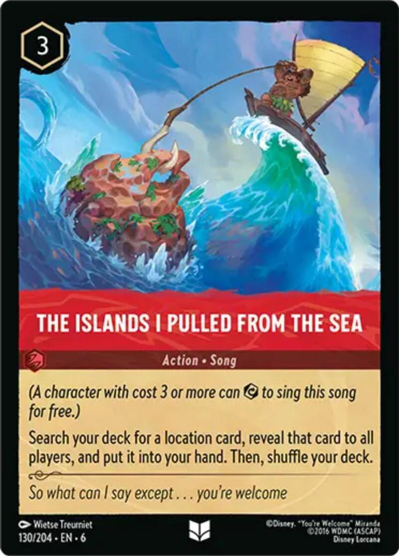 The Islands I Pulled From The Sea #130 Lorcana Azurite Sea