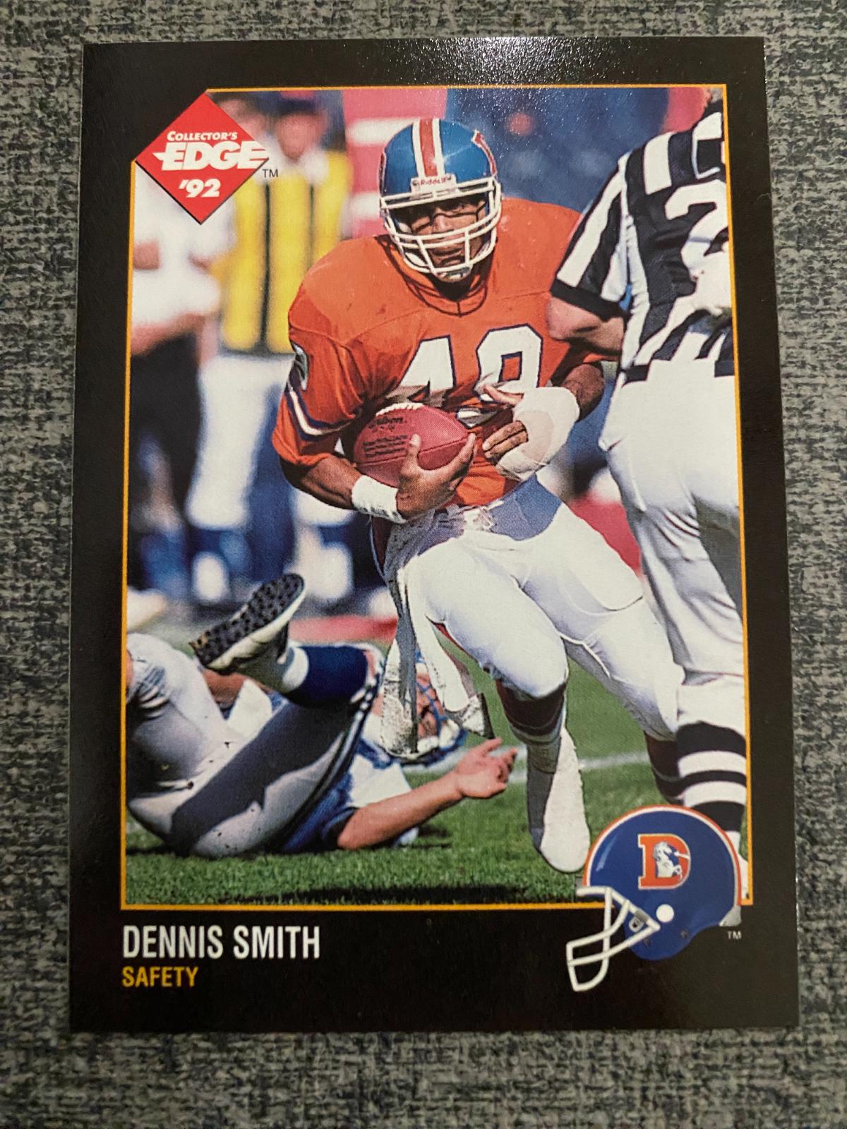 Dennis Smith #41 Football Cards 1992 Collector's Edge