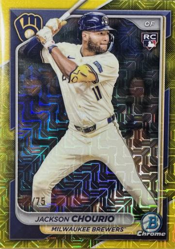 Jackson Chourio [Yellow Mojo Refractor] #69