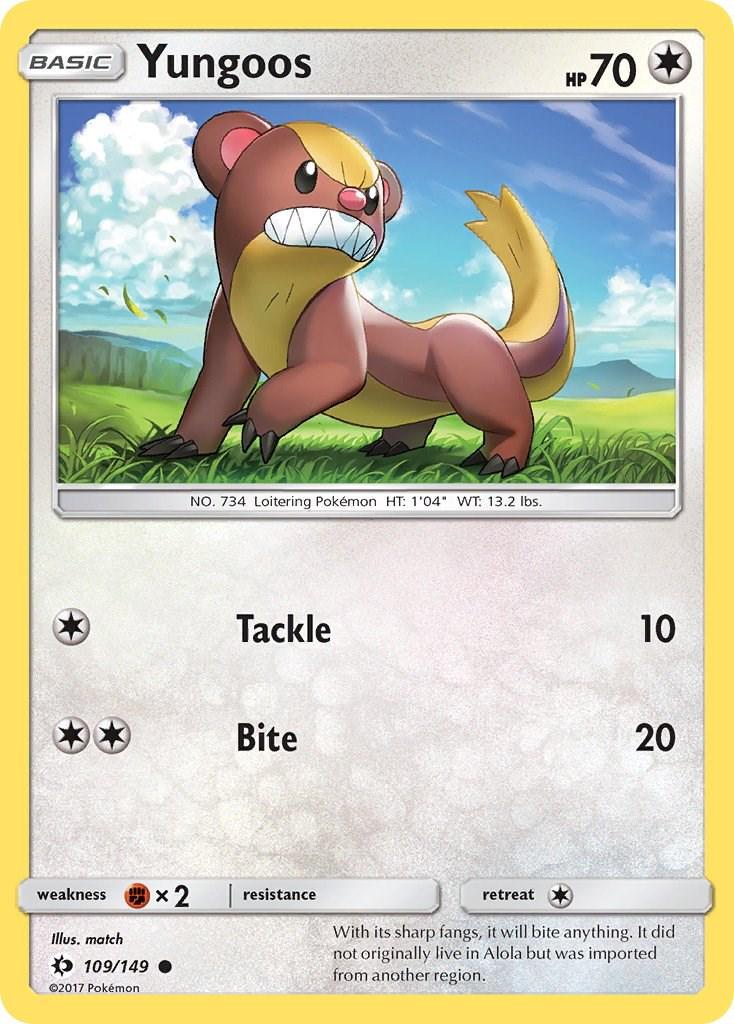Yungoos #109 Pokemon Sun & Moon