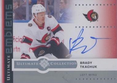 Brady Tkachuk #UE-BT 2024 Ultimate Collection Emblems Autograph Hockey
