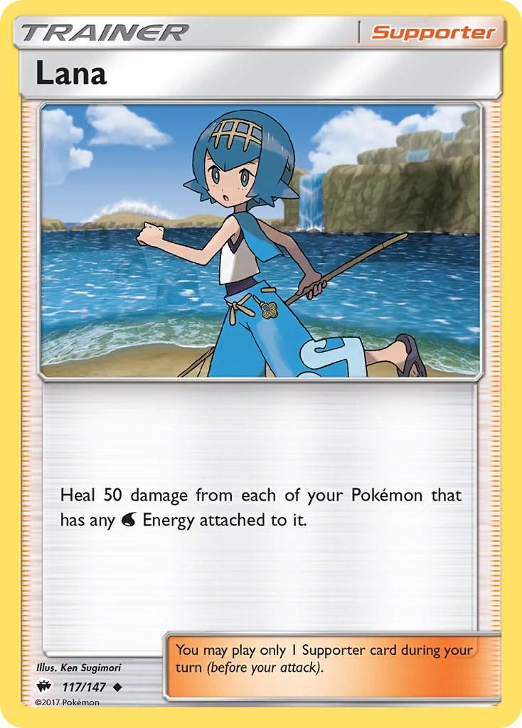 Lana #117 Pokemon Burning Shadows