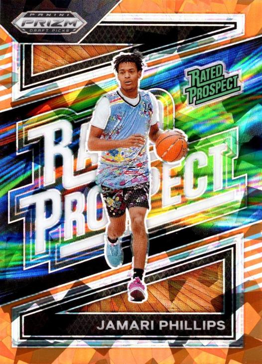 Jamari Phillips #14 2024 Panini Prizm Draft Picks Rated Prospect Basketball