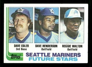 Mariners Future Stars: Dave Edler / Dave Henderson / Reggie Walton