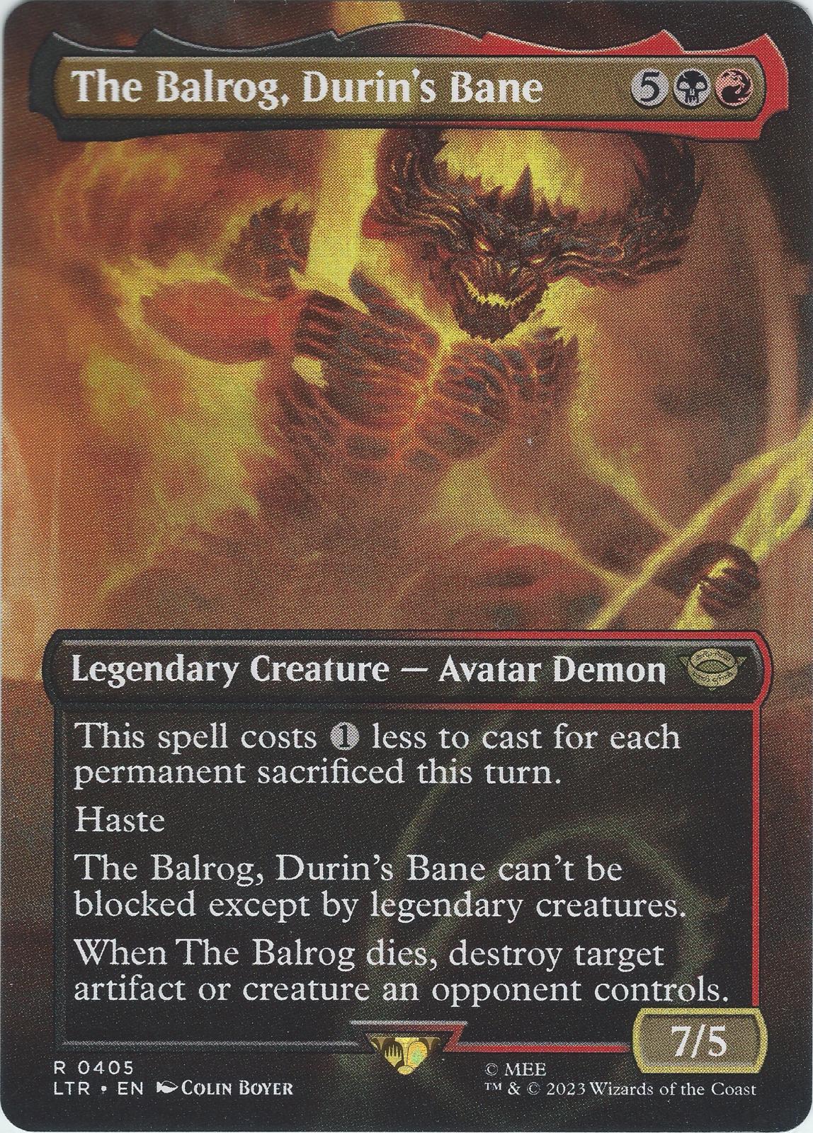 The Balrog, Durin's Bane #405 Magic Lord of the Rings