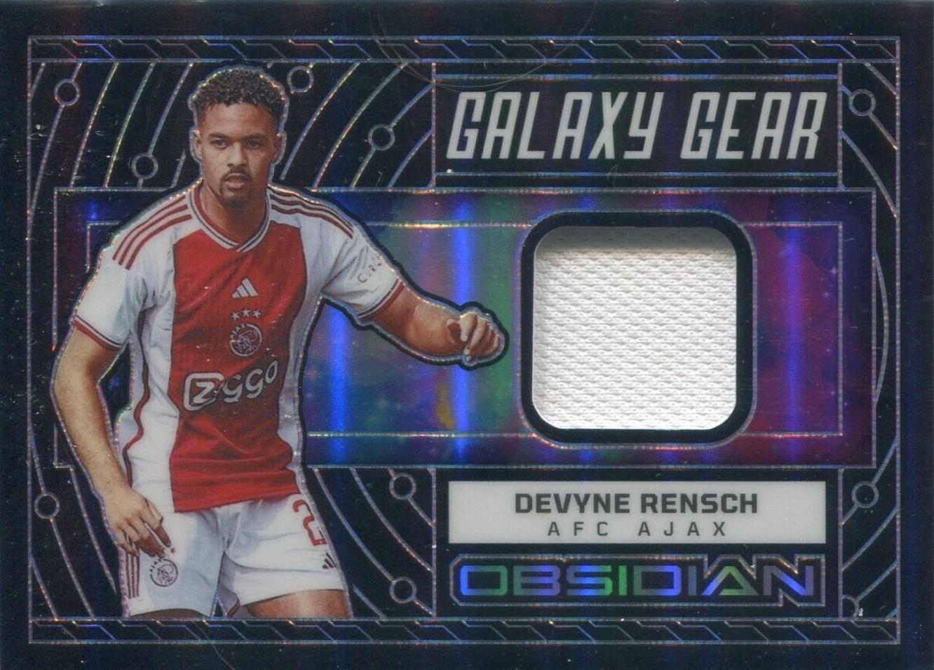 Devyne Rensch #GG-DRE Soccer Cards 2023 Panini Obsidian Galaxy Gear