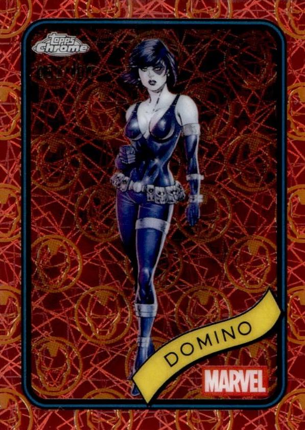 Domino Iron Man Red & Gold Lazer Refractor