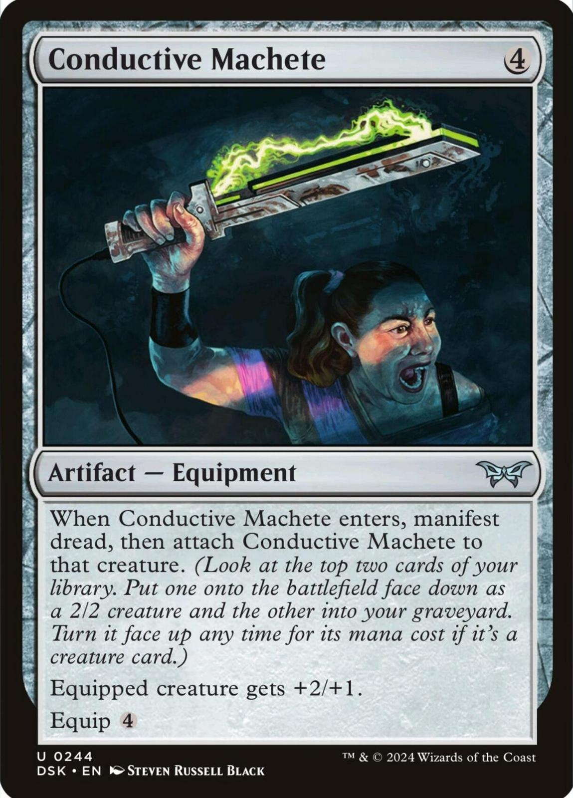 Conductive Machete #244 Magic Duskmourn: House of Horror
