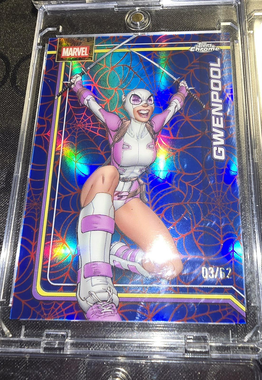 Gwenpool Spider-Web Red/Blue Refractor