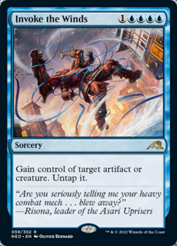 Invoke the Winds #58 Magic Kamigawa: Neon Dynasty