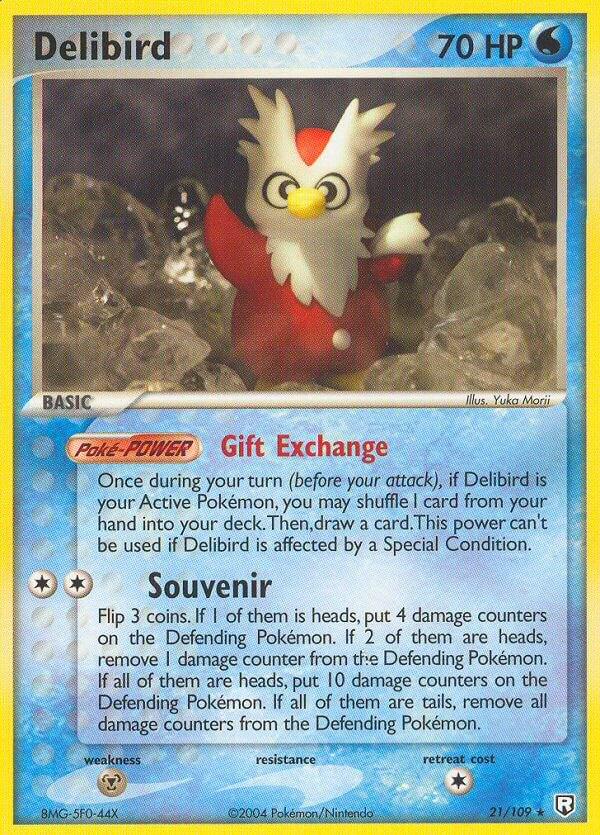 Delibird #21 Pokemon Team Rocket Returns