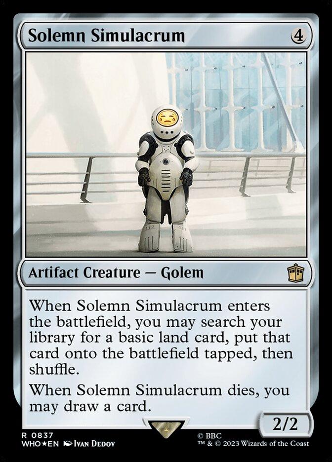 Solemn Simulacrum [Foil] (Magic Doctor Who)