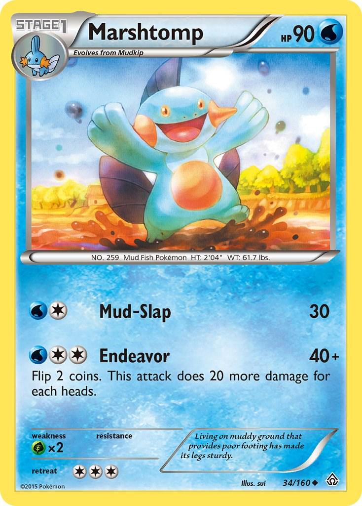 Marshtomp #34 Pokemon Primal Clash