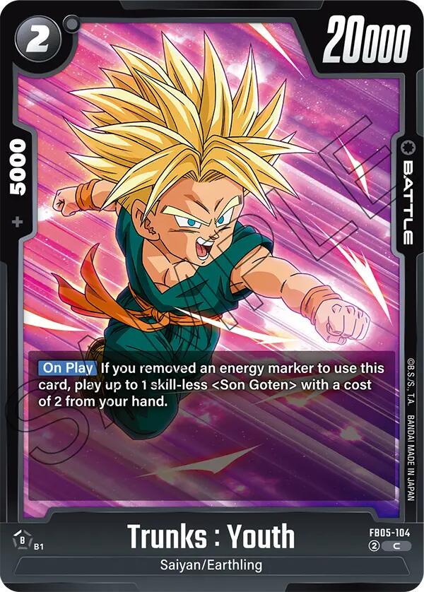 Trunks: Youth FB05-104 Dragon Ball Fusion World New Adventure