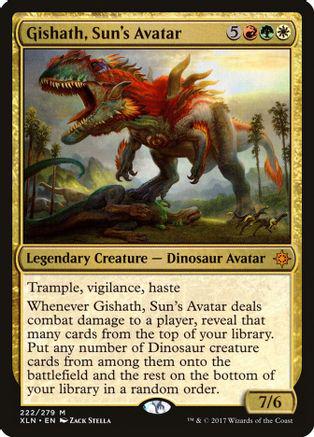 Gishath, Sun's Avatar #222 Magic Ixalan