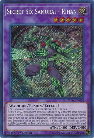Secret Six Samurai - Rihan SPWA-EN006 YuGiOh Spirit Warriors