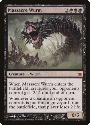 Massacre Wurm #46 Magic Mirrodin Besieged
