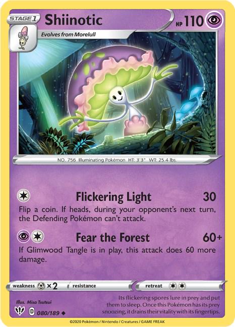 Shiinotic #80 Pokemon Darkness Ablaze