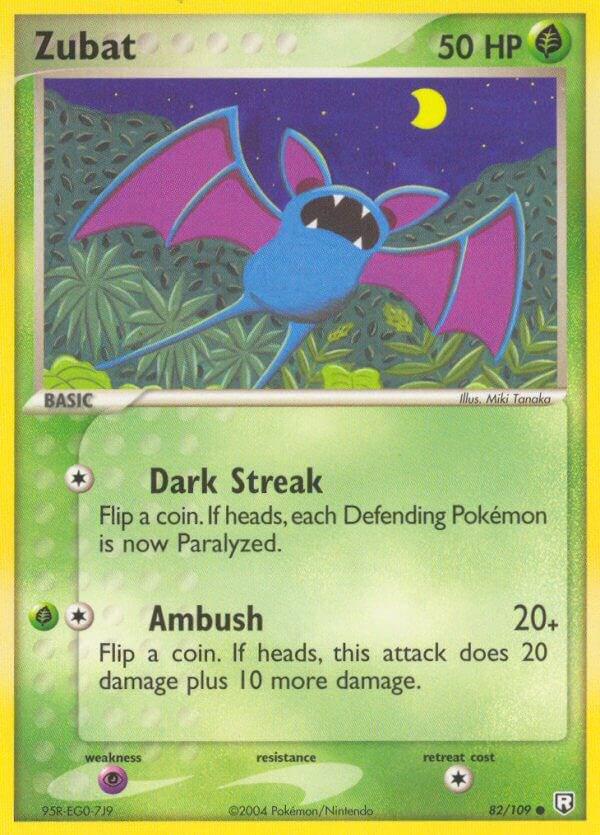 Zubat #82 Pokemon Team Rocket Returns