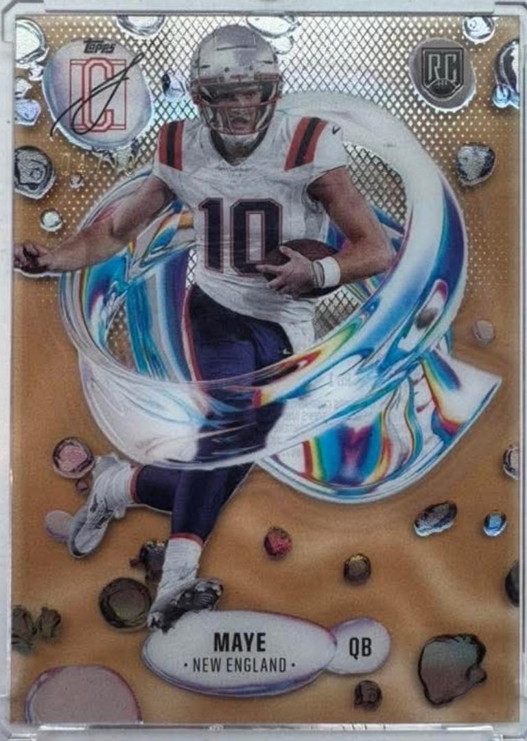 Drake Maye [Gold] #F-3 Prices | 2024 Topps Signature Class Fluidity ...