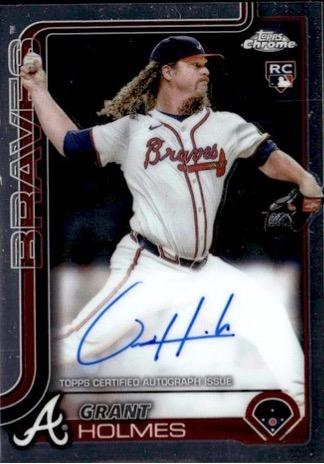 Grant Holmes #CRDA-GH 2025 Topps Chrome Update Rookie Debut Autograph Baseball