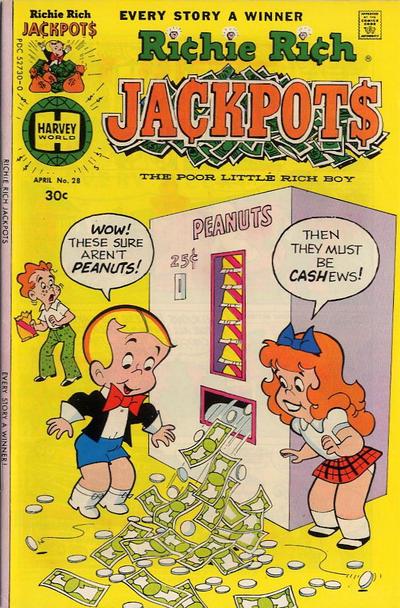 Richie Rich Jackpots #28 (1977) Comic Books Richie Rich Jackpots