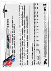 Back Of Card | Bobby Dalbec Baseball Cards 2021 Topps