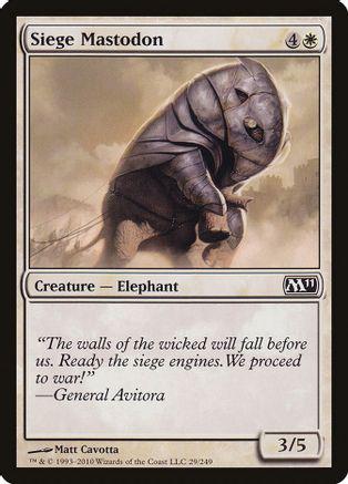 Siege Mastodon [Foil] (Magic M11)