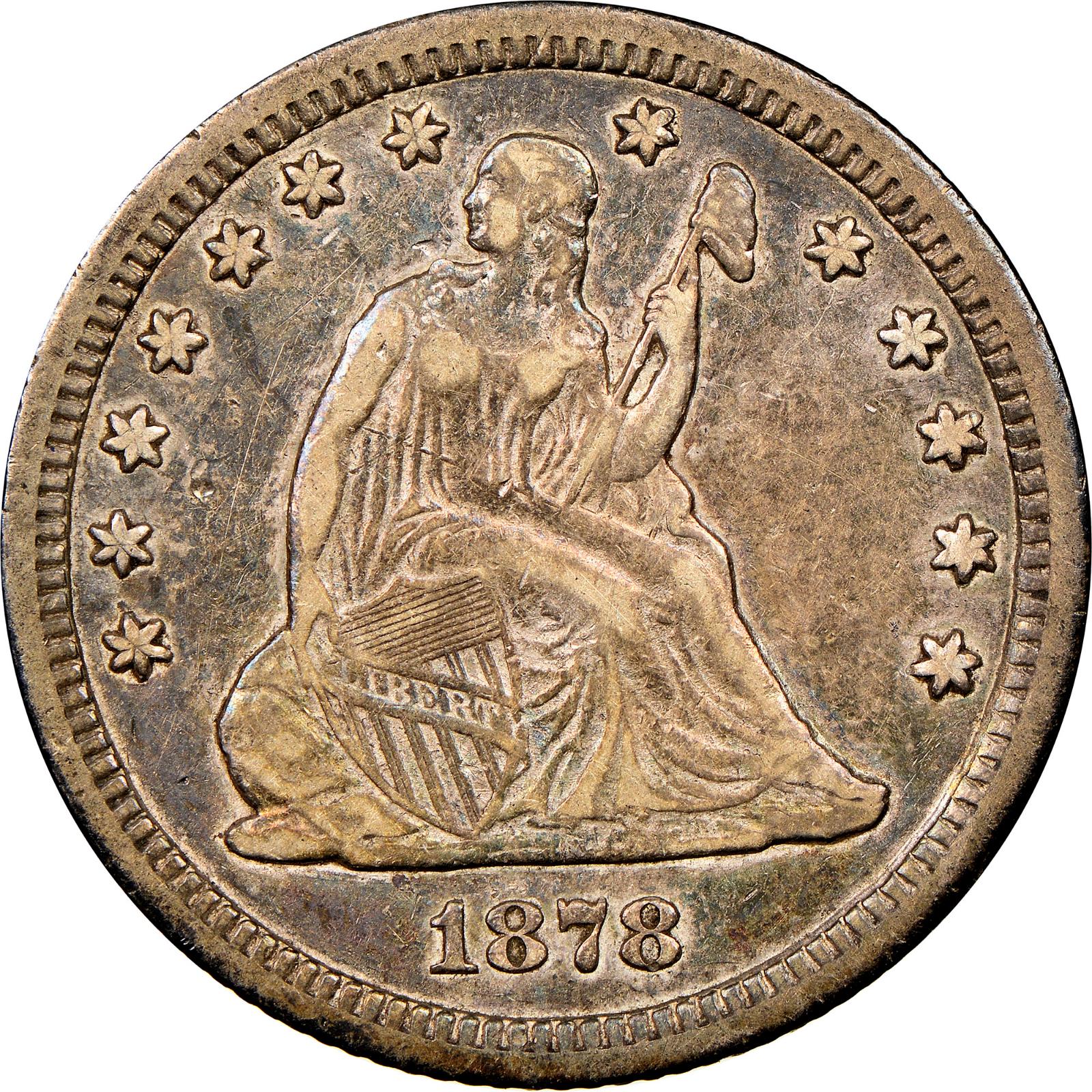 1878 CC Coins Seated Liberty Half Dollar