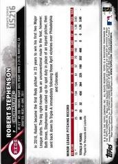 Back Of Card | Robert Stephenson Baseball Cards 2016 Topps Update