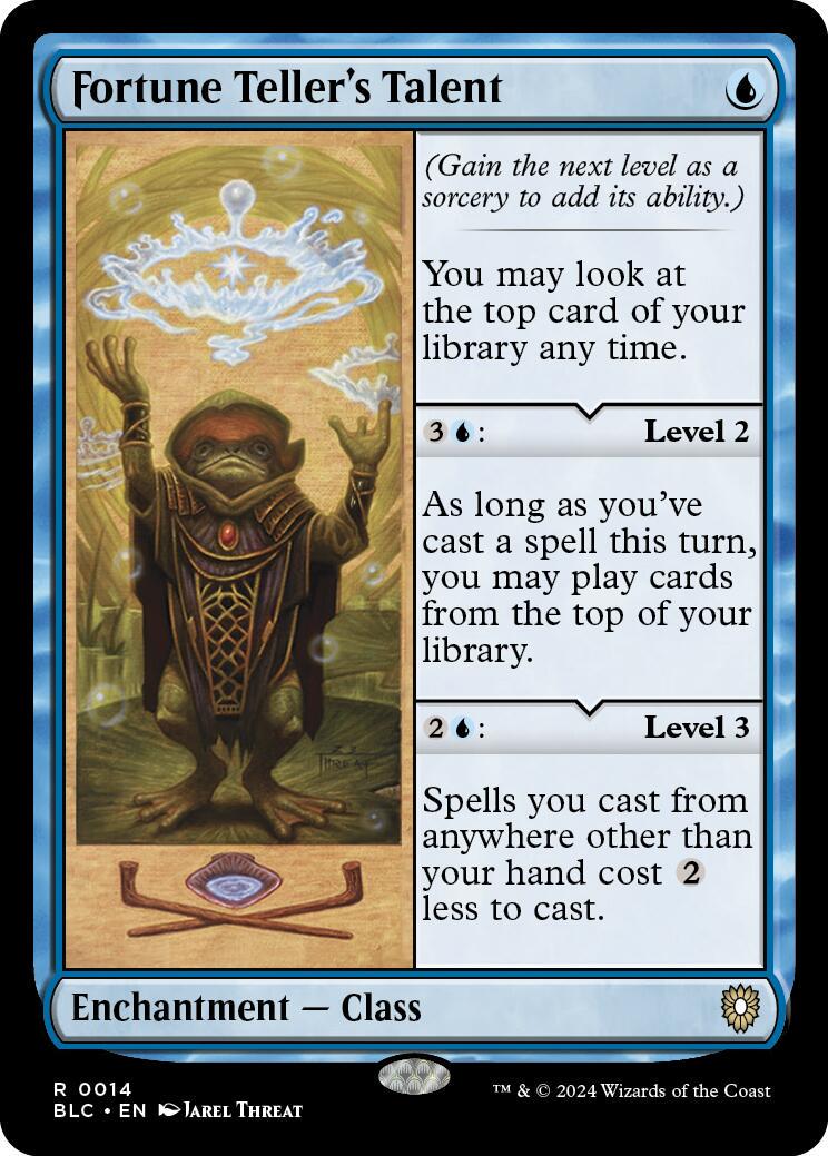 Fortune Teller's Talent #14 Magic Bloomburrow Commander
