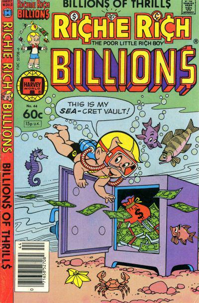 Richie Rich Billions #44 (1982) Comic Books Richie Rich Billions