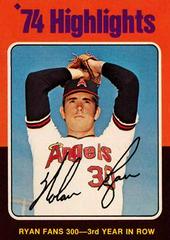 Nolan Ryan [Highlight] #5 Baseball Cards 1975 Topps Prices