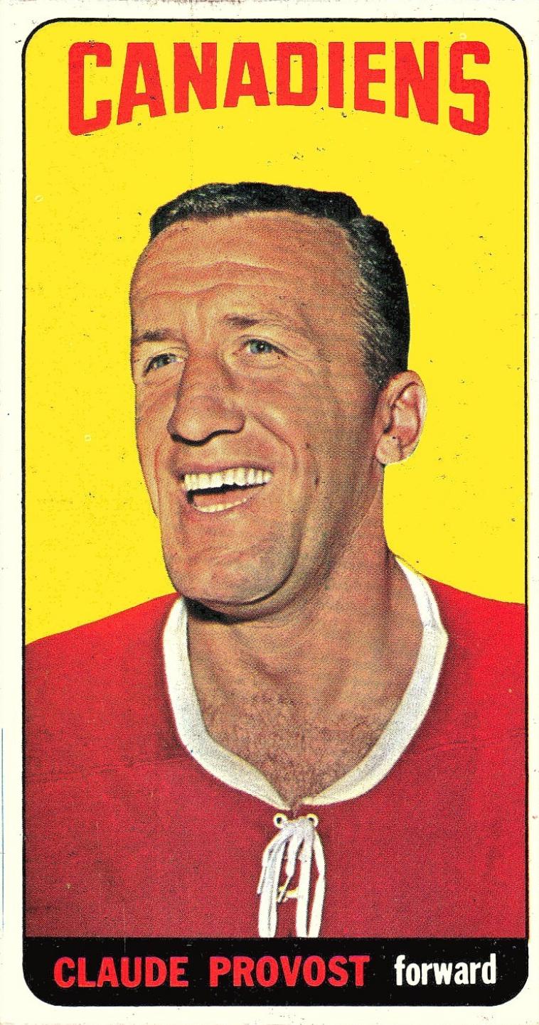 Claude Provost #23 Hockey Cards 1964 Topps
