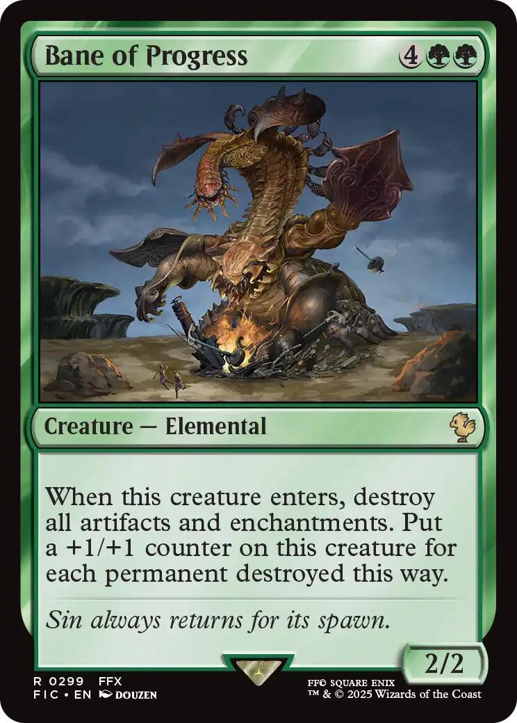 Bane of Progress [Foil] (Magic Final Fantasy Commander)
