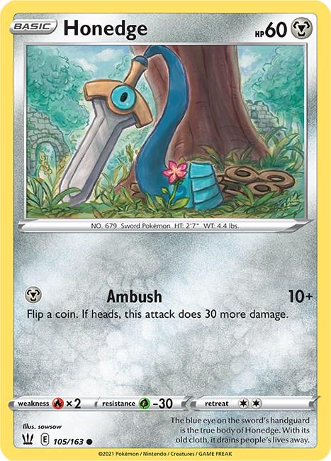 Honedge #105 Pokemon Battle Styles