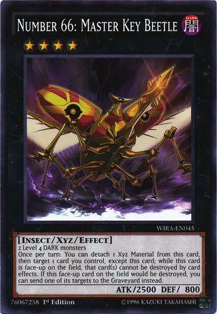 Number 66: Master Key Beetle WIRA-EN045 YuGiOh Wing Raiders
