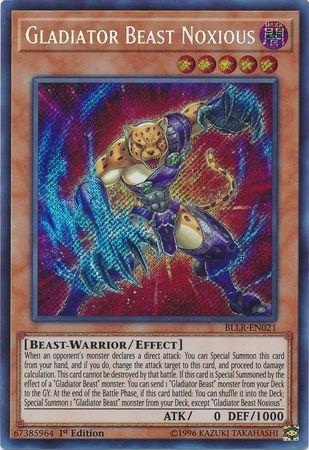Gladiator Beast Noxious BLLR-EN021 YuGiOh Battles of Legend: Light's Revenge