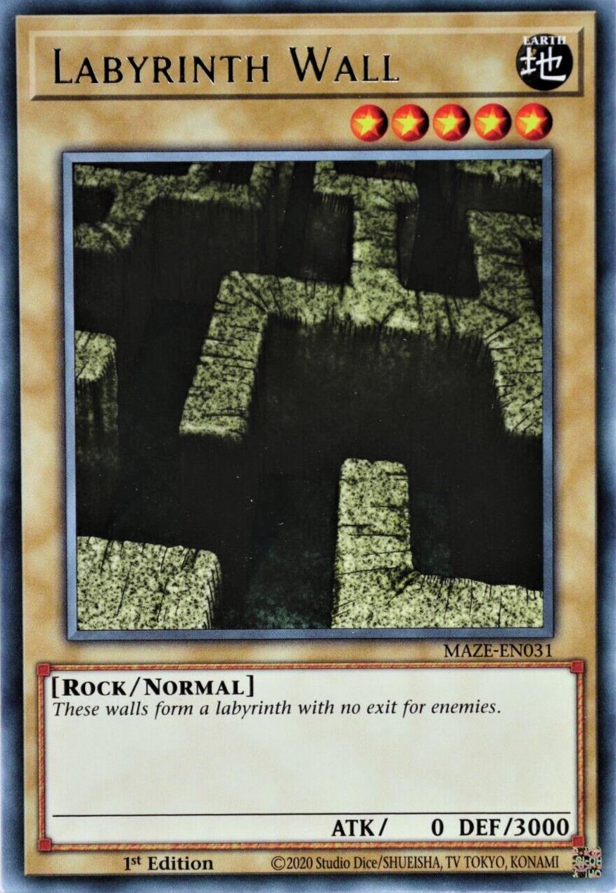 Labyrinth Wall MAZE-EN031 YuGiOh Maze of Memories