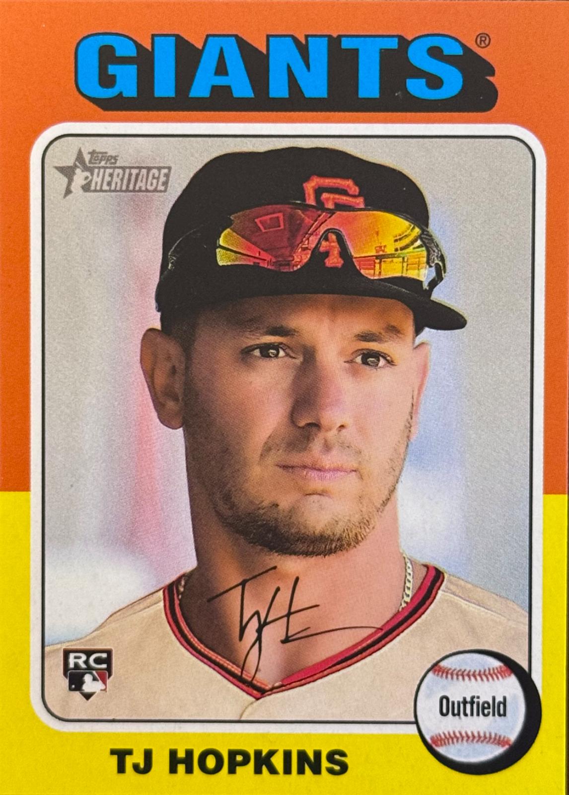 TJ Hopkins #628 Baseball Cards 2024 Topps Heritage