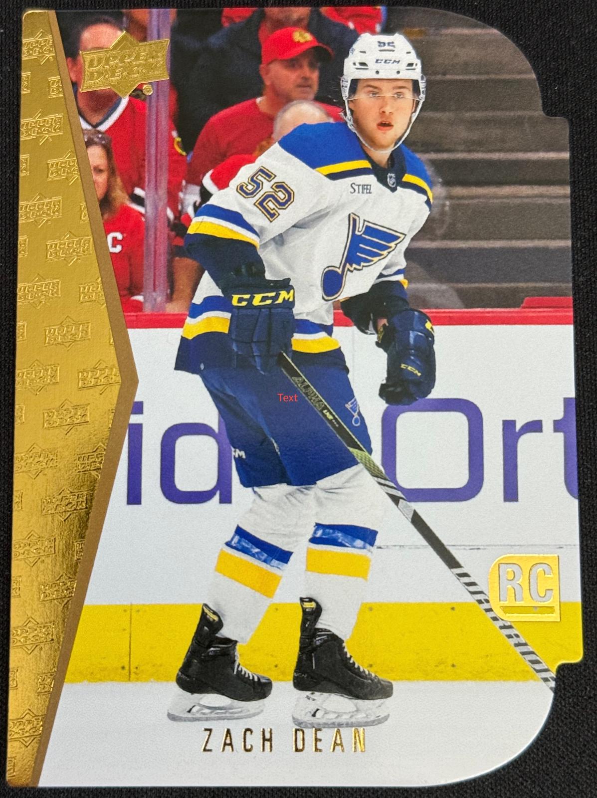 Zach Dean #RDT-20 Hockey Cards 2024 Upper Deck Rookie Die-Cut